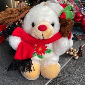 Vintage FunWorld holiday bear My girls took good care of their plush guys